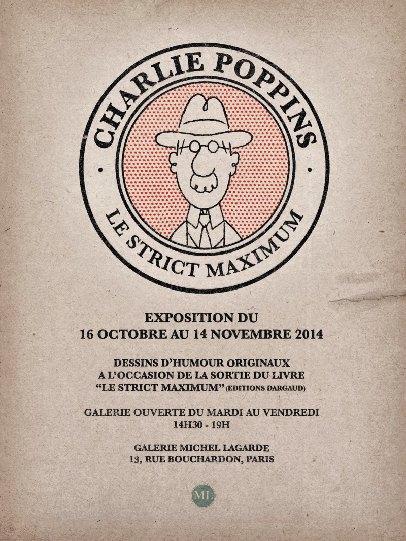 AFFICHE CHARLIE POPPINS   EXPO MICHEL LAGARDE   Small