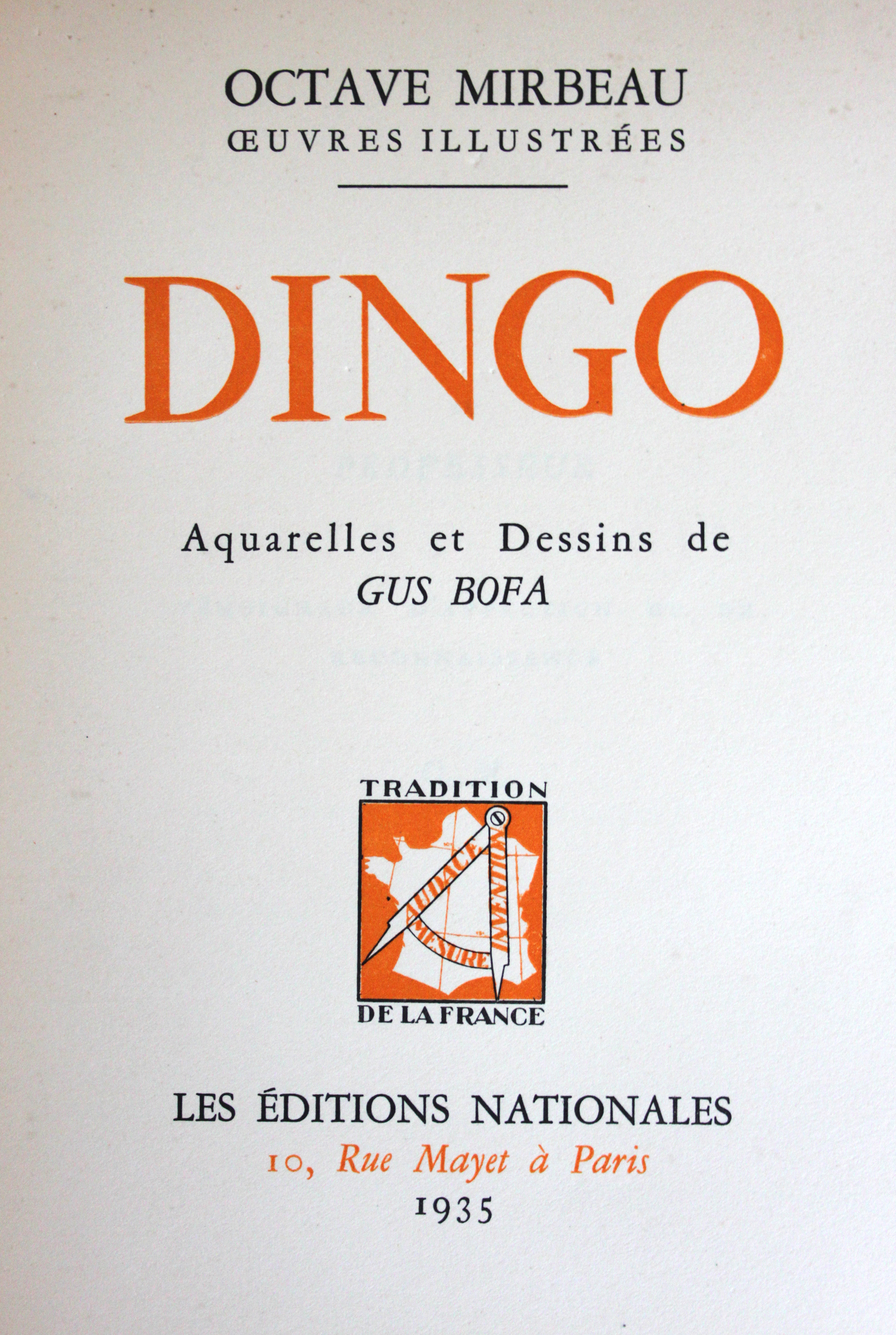 Page de titre | Dingo | Livre