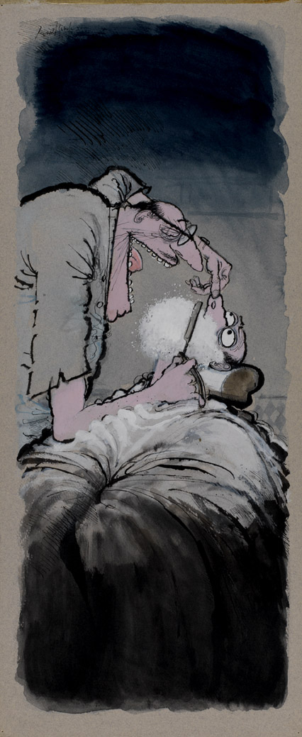 Le barbier | Ronald Searle | Le barbier