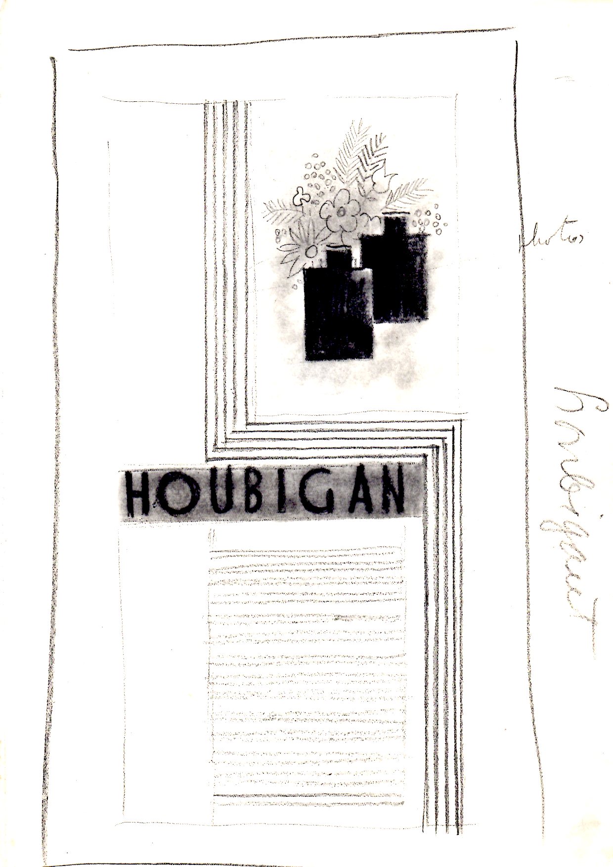 Essai de maquette | Parfums Houbigant | 