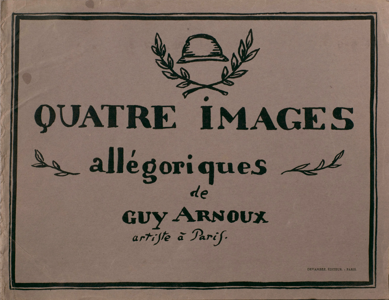 Couverture | Guy Arnoux | Quatre images allégoriques