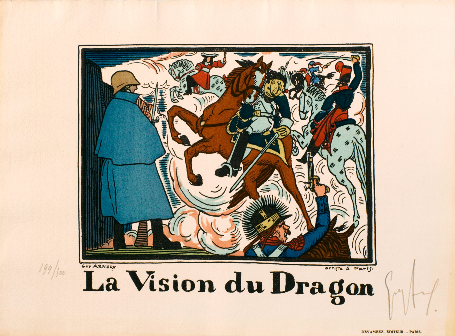 La vision du dragon | Guy Arnoux | Quatre images allégoriques