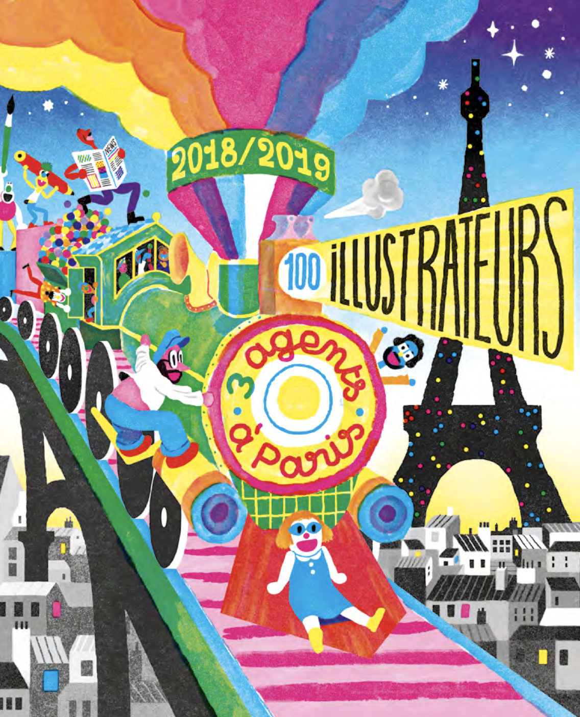 Catalogue | Catalogue 2018-2019 | 3 agents à Paris, 100 illustrateurs