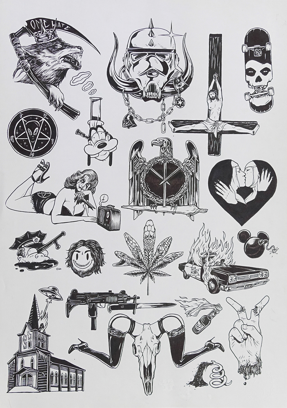 Work of love - Tattoo Board | GALERIE TREIZE-DIX I Førtifem | Work of love - Tattoo Board