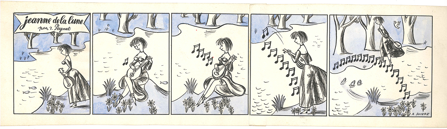 image | Jeanne de la lune (strip 5) | Joueuse de luth