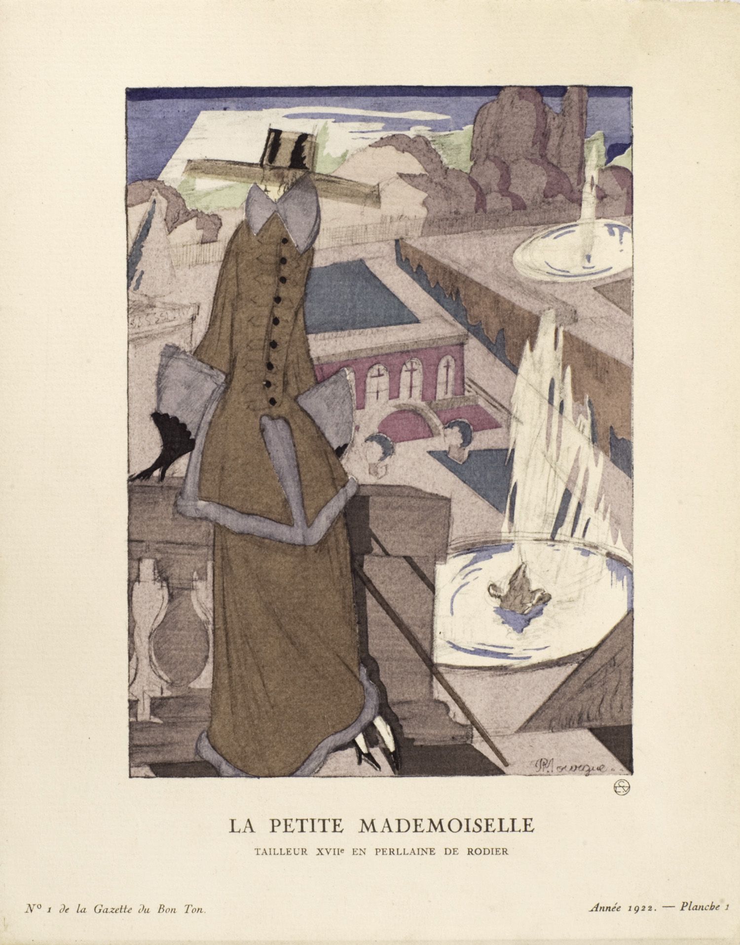 La petite mademoiselle, Tailleur XVII en perllaine de Rodier | Pierre Mourgue | Gazette du Bon Ton