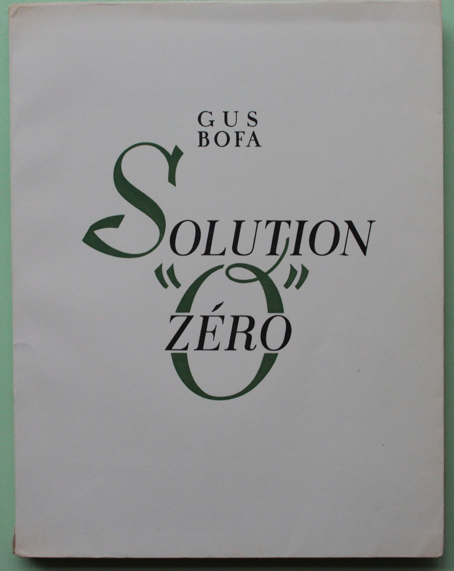 couverture | Solution Zéro | Livre