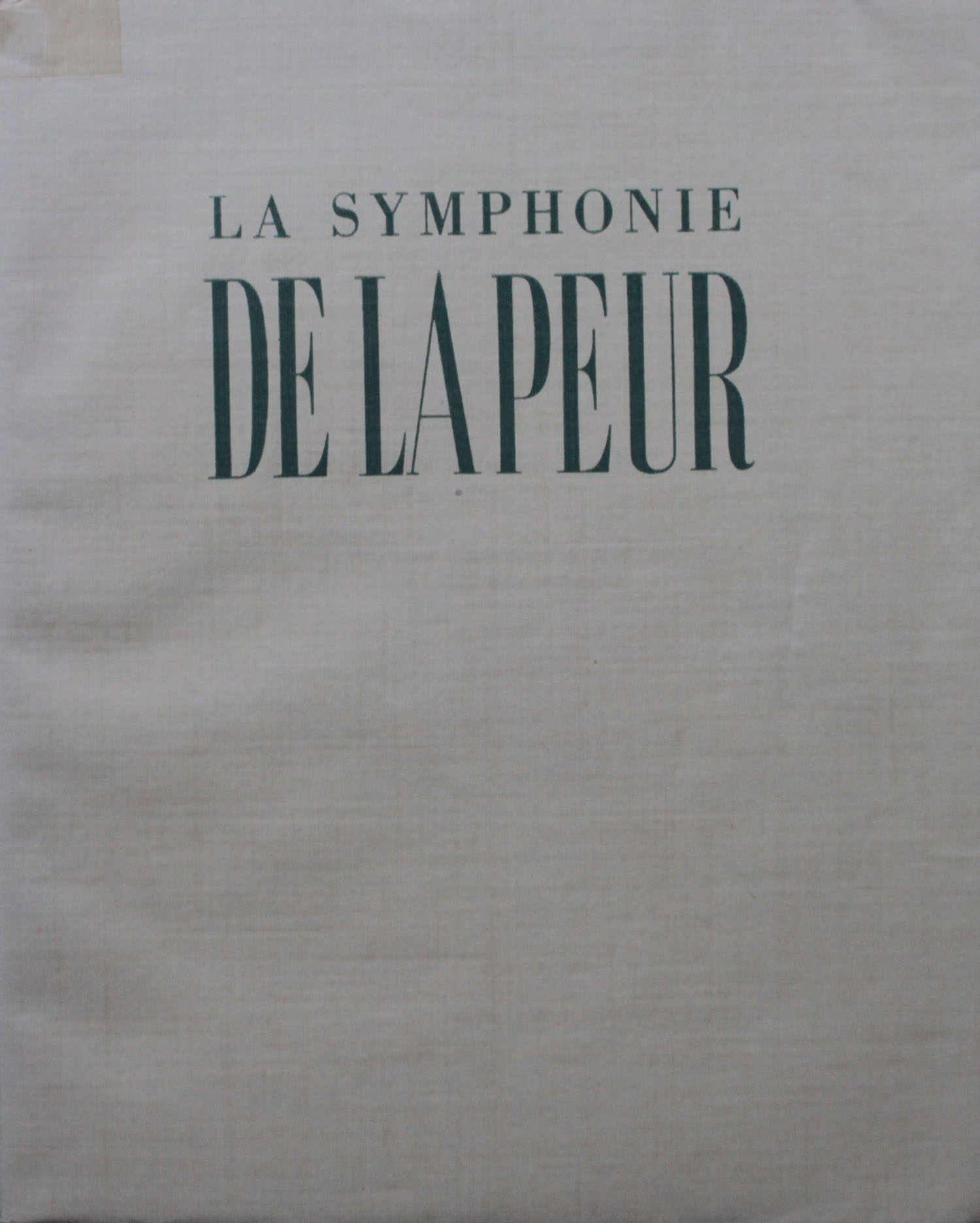 couverture | La symphonie de la peur | Livre