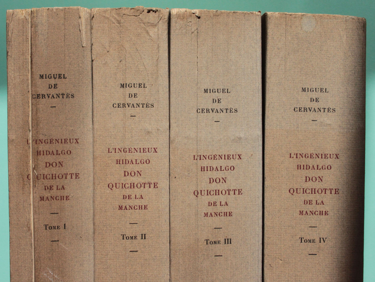 Dos des 4 volumes | Don Quichotte | 4 volumes