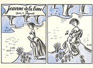 Jeanne de la lune (strip 5) Joueuse de luth