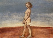 Jeune fille dans un paysage 